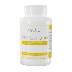 Óleo De Peixe Ómega 3 Com Vitamina E 30 Cápsulas Racco
